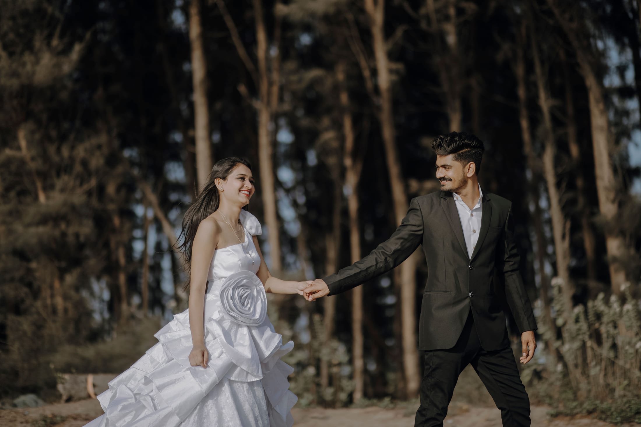 Timeless and cinematic wedding website preview
